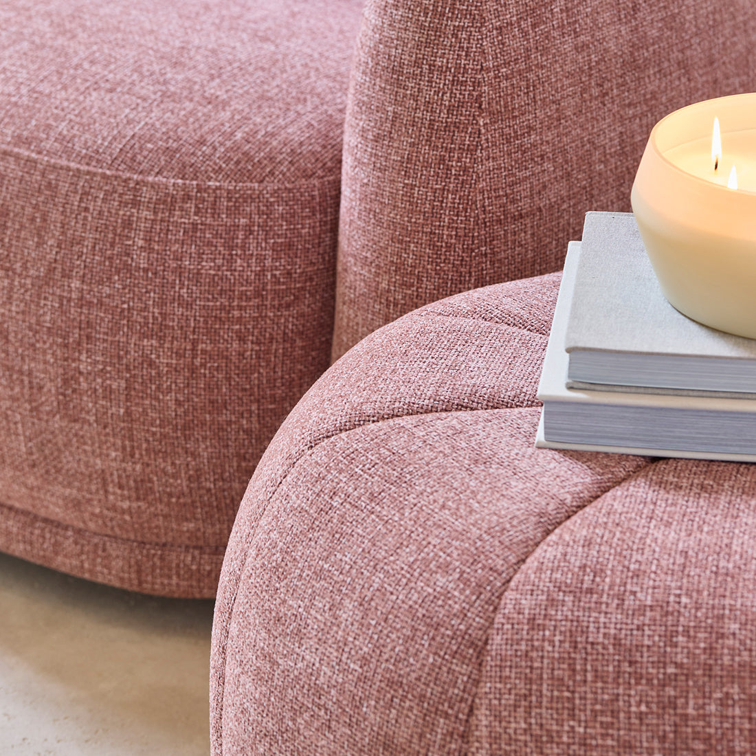 Falcone Stool Coral Pink