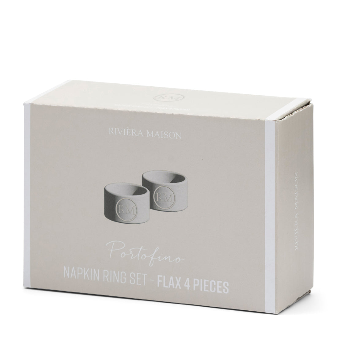 Portofino NapkinRing SetOf4pcs flax