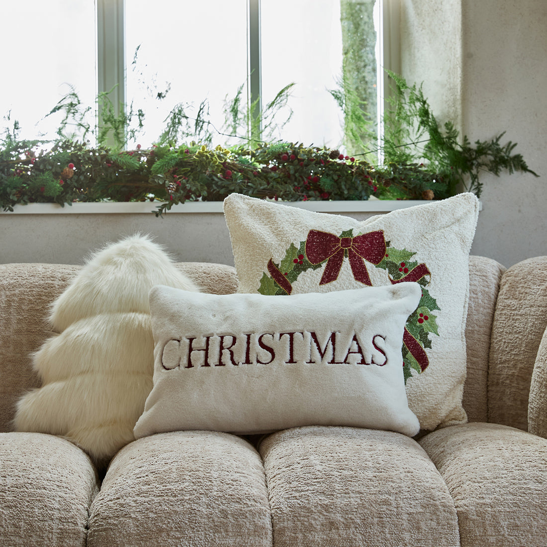 Merry Christmas Pillow Cover 50x30
