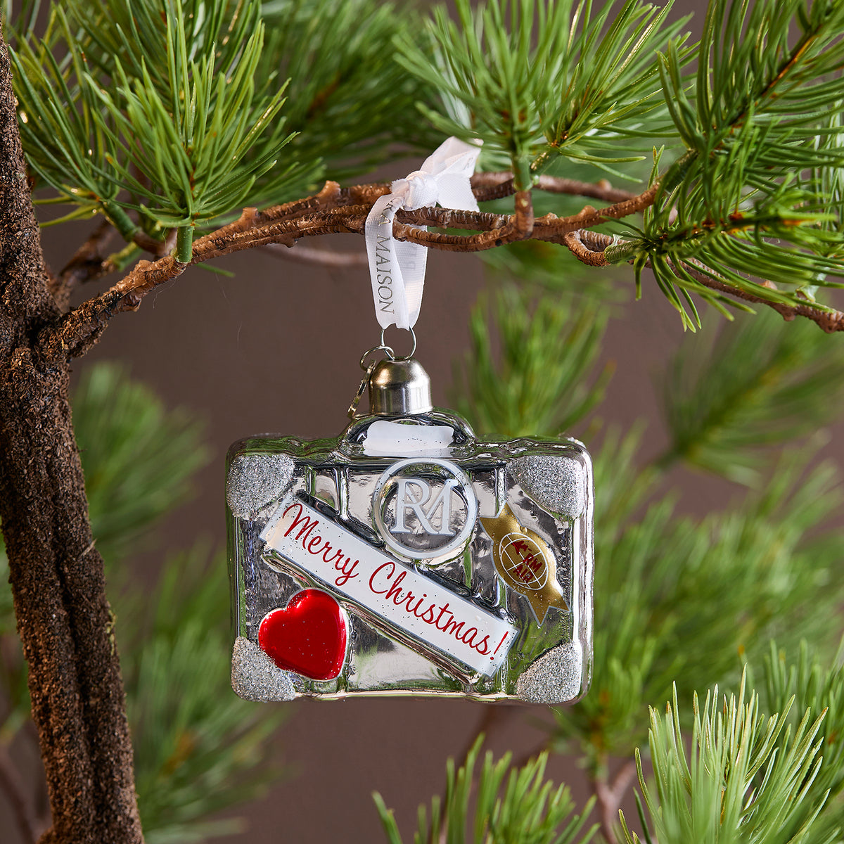 Christmas Suitcase Ornament