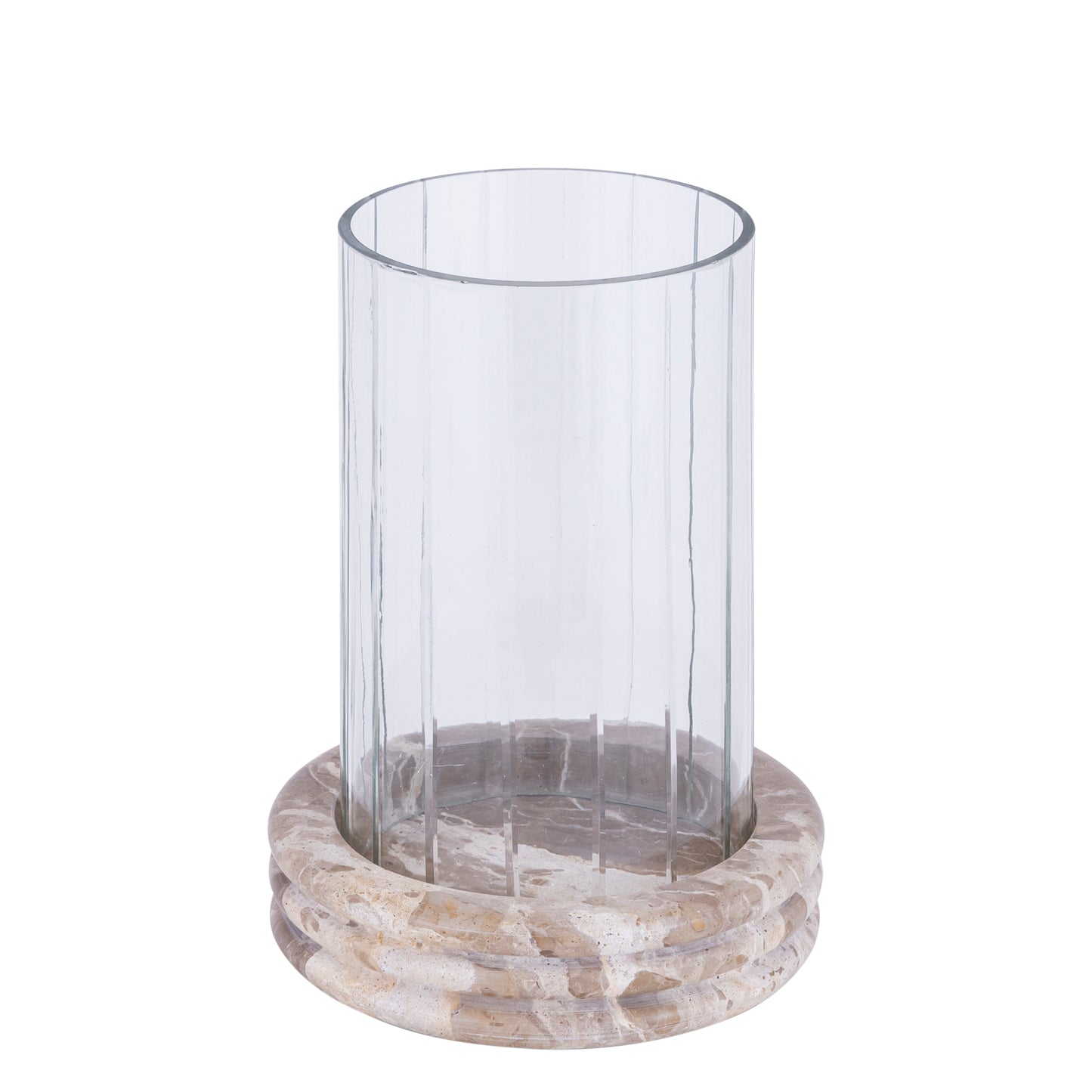 Jolee Clear Marble stormlight carved glass round