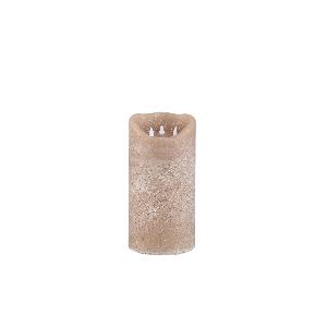 Led Light candle New Rustic beige movable flame S