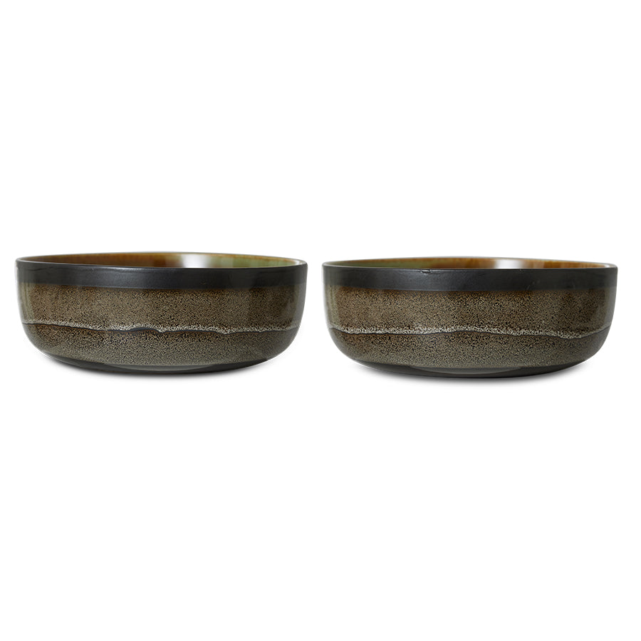 70s ceramics: salad bowl, rock on
