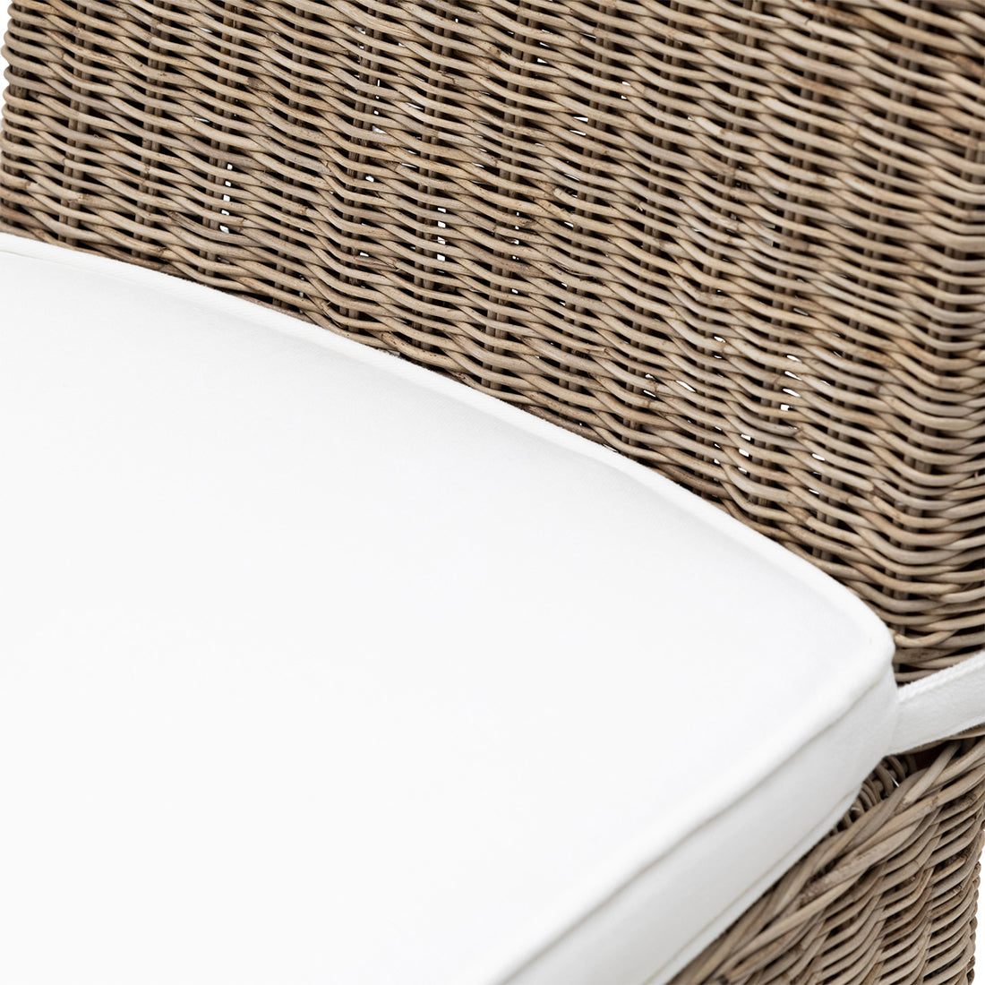 Rustic Rattan Bar Stool