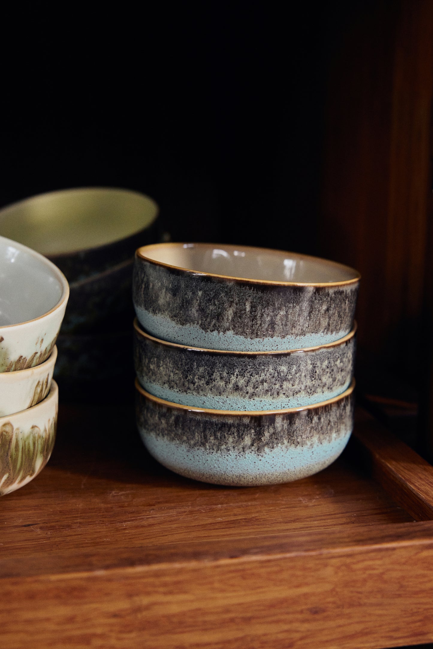 70s ceramics: tapas bowl, thicket