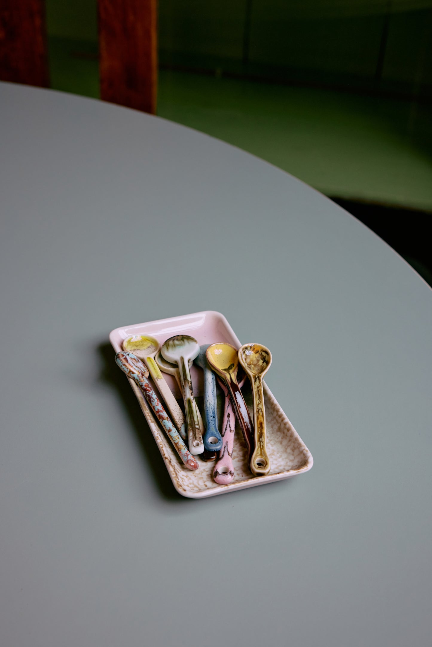 70s ceramics: spoons M, blend (set of 4)
