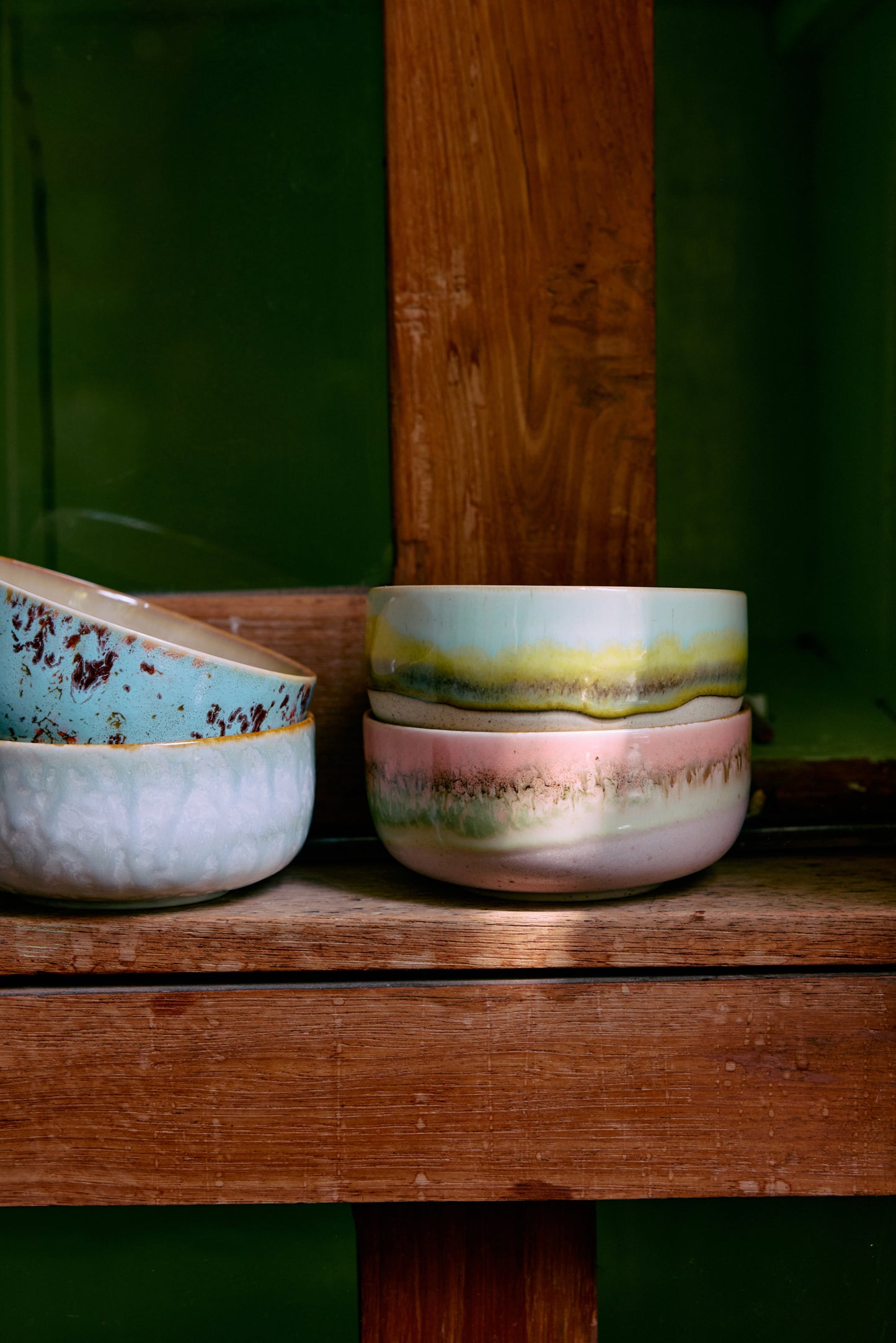 70s ceramics: dessert bowl, glaze