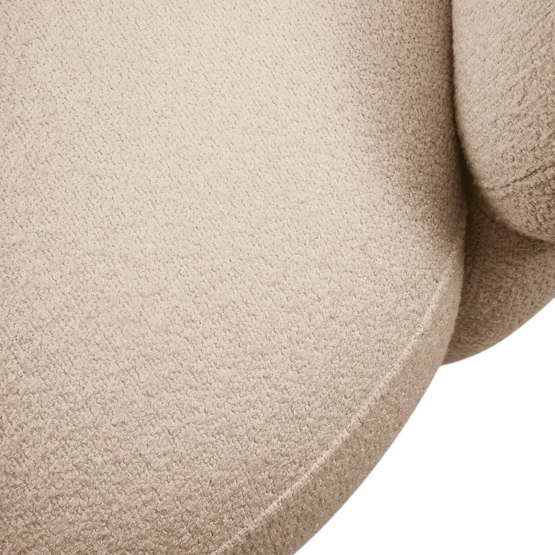 San Remo Sofa Arm Right 2,5  Peluche Bouclé Natural Grey