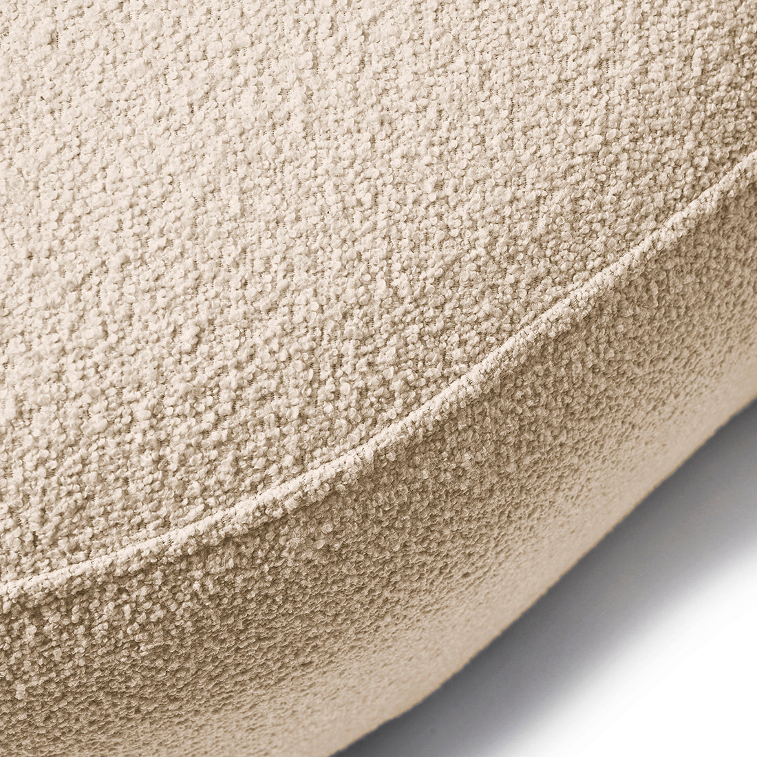 San Remo Sofa Arm Right 2,5  Peluche Bouclé Natural Grey
