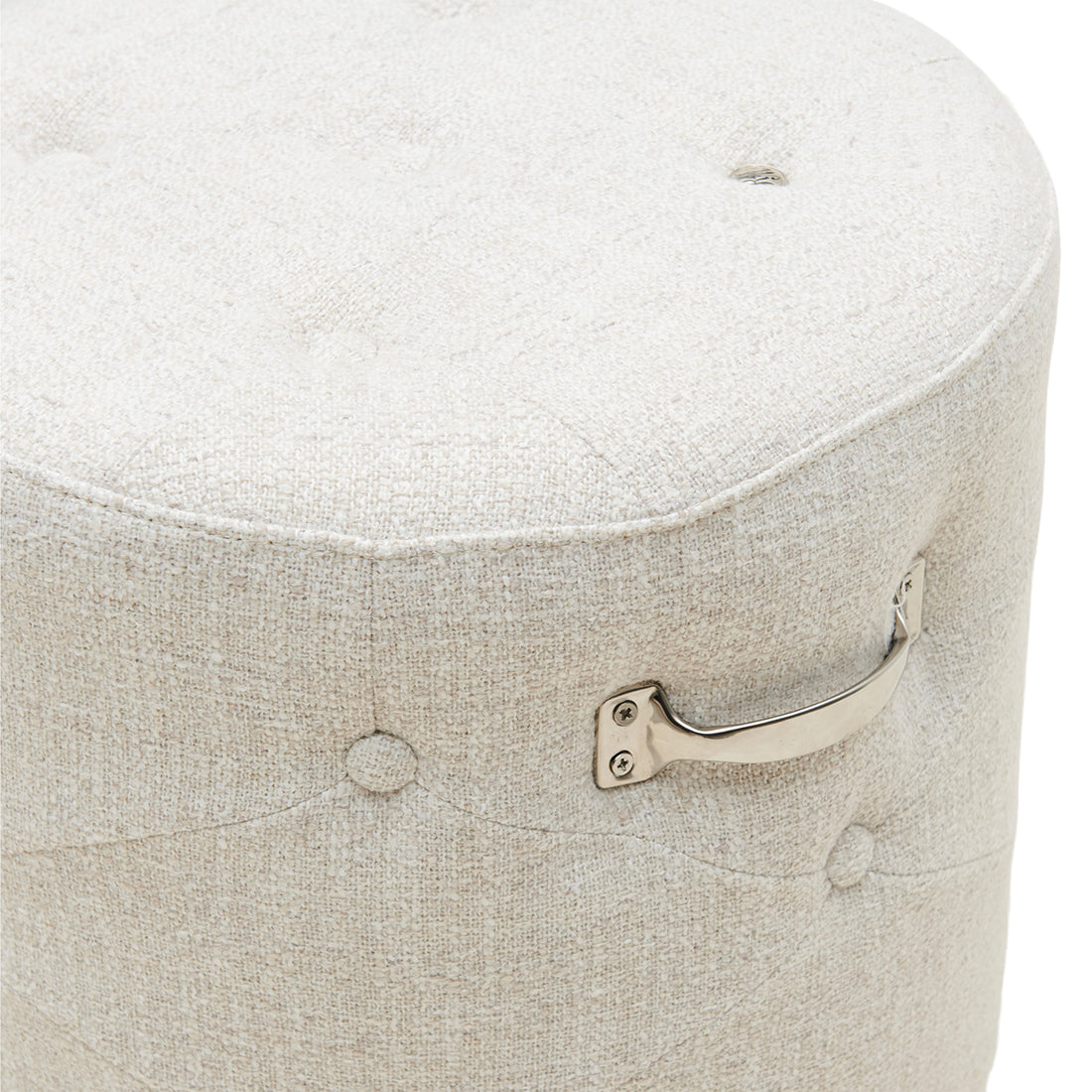 Bowery Footstool Antique White