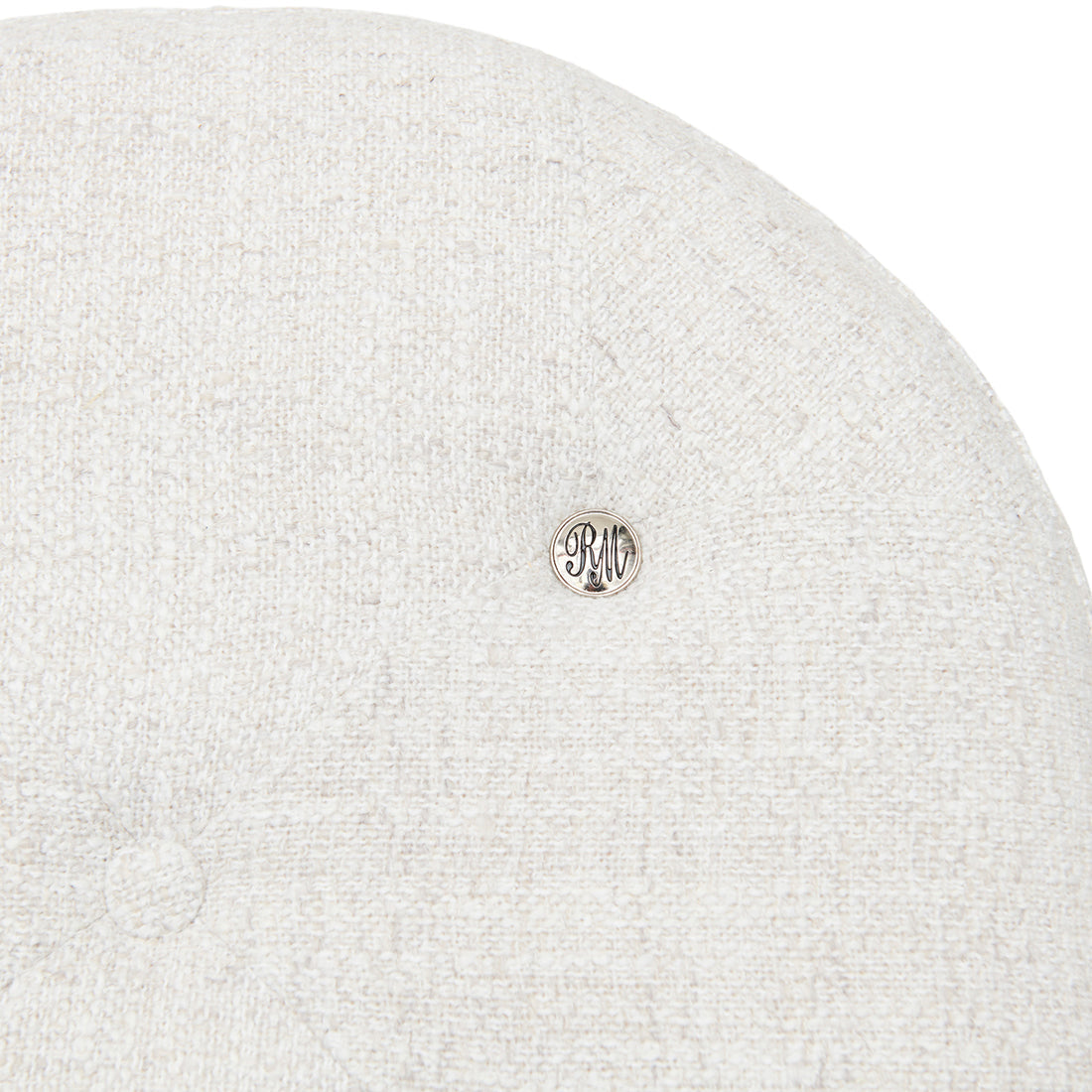 Bowery Footstool Antique White
