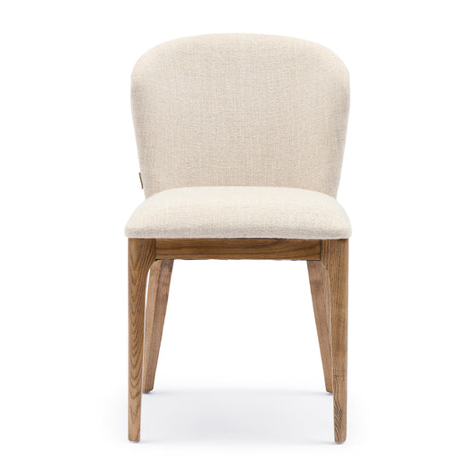 Savoy Dining Chair, Rich Tweed Antique White
