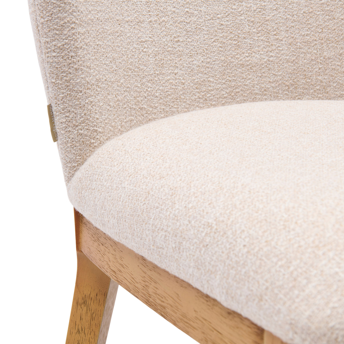Savoy Dining Chair, Rich Tweed, Warm Beige