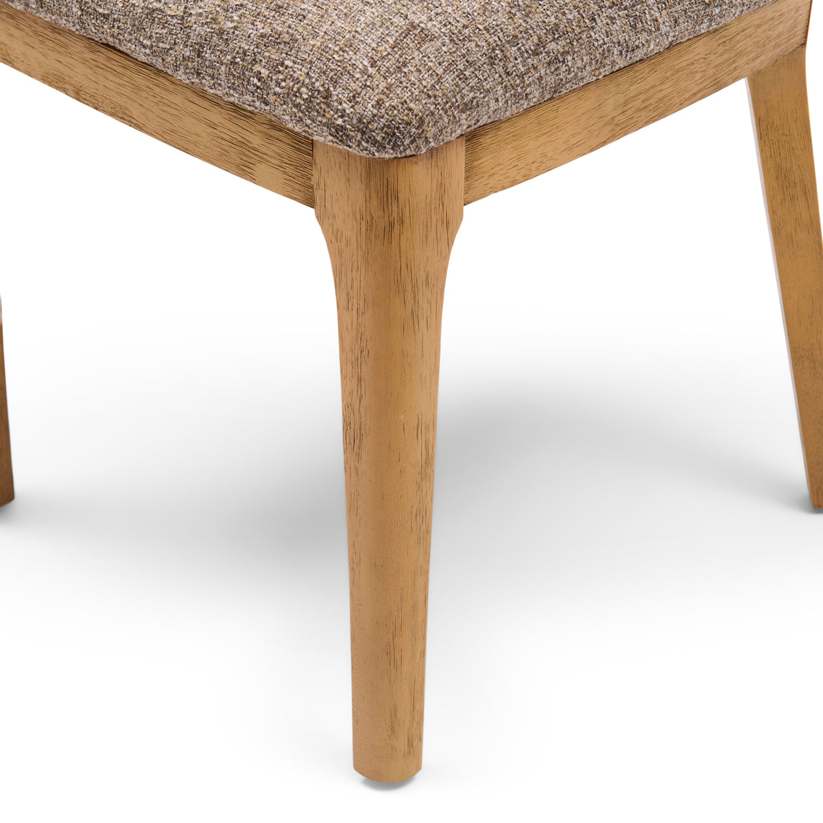 Savoy Dining Chair, Rich Tweed, Mochaccino Brown
