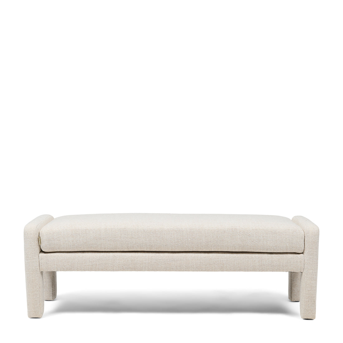 Avalon Bench, Rich Tweed Antique White
