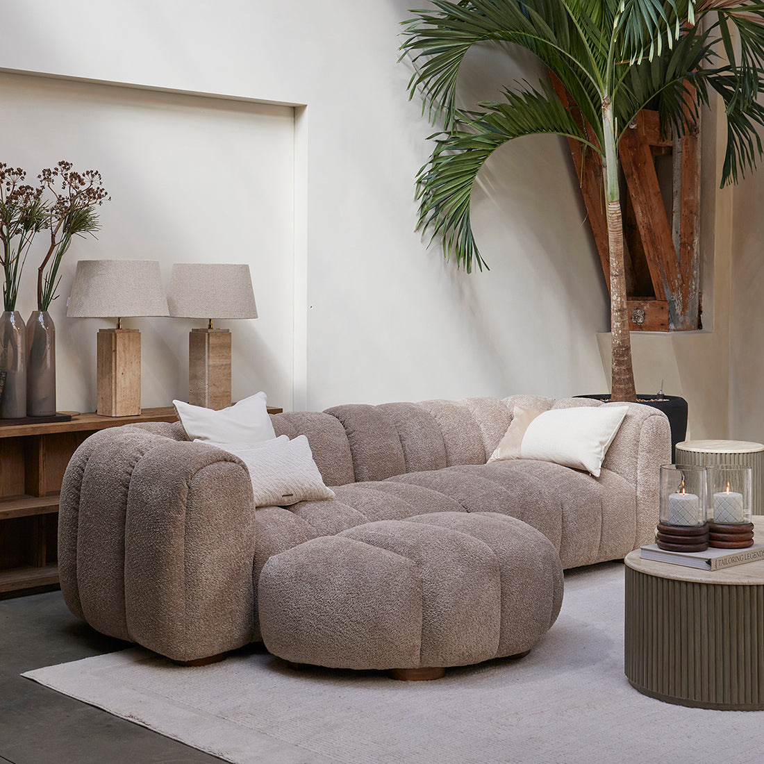 Vicenza Lounge Sofa XL Taupe