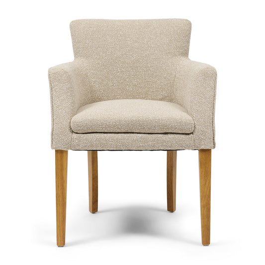 Waverly Dining Armchair, Mountain Weave Dune Sand