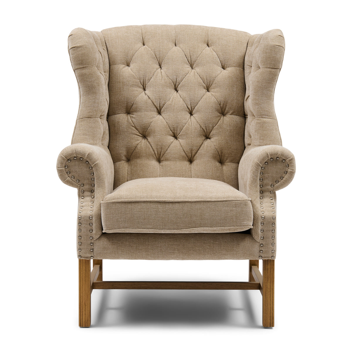 Franklin Park Wing Chair, Montmartre Weave, Natural Linen