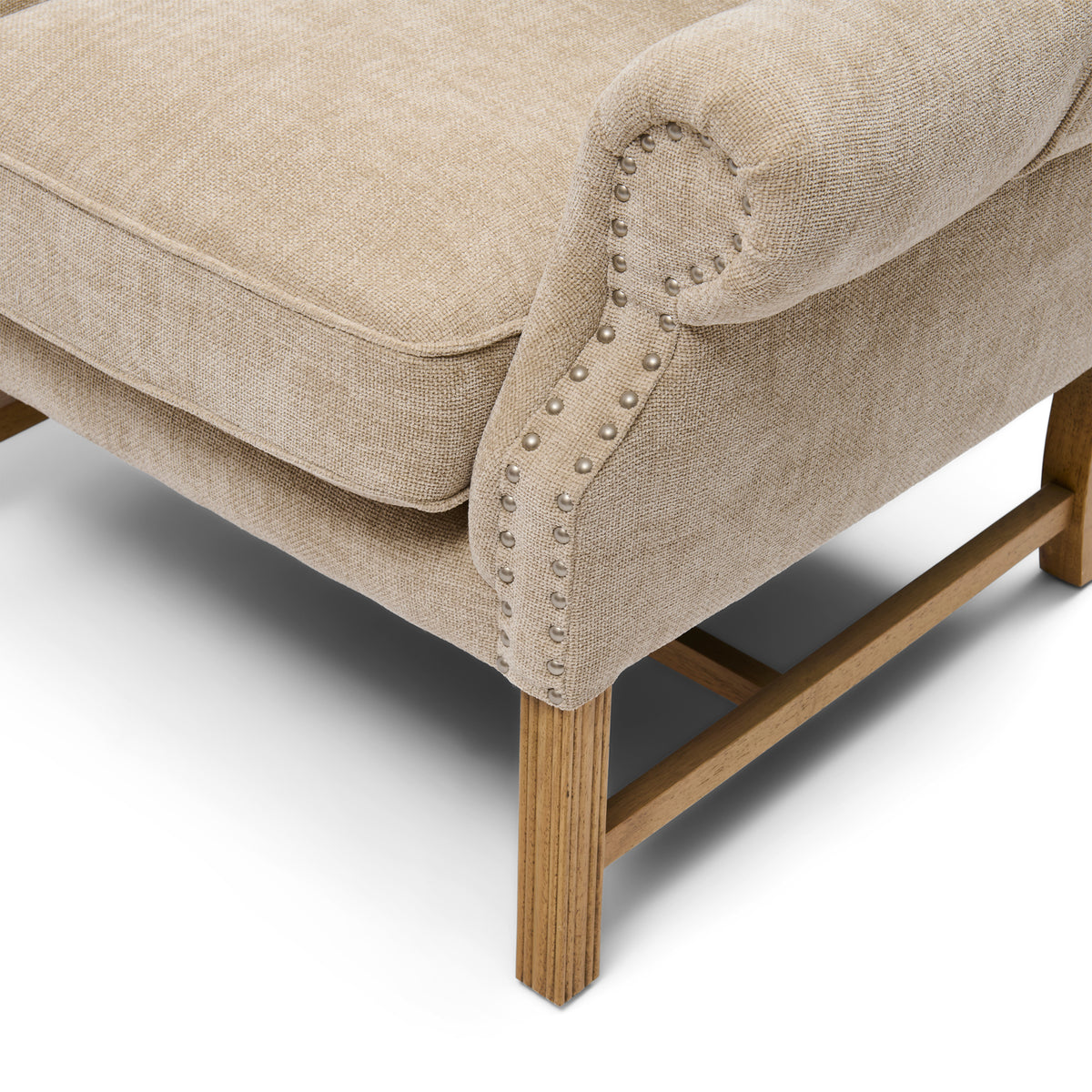 Franklin Park Wing Chair, Montmartre Weave, Natural Linen