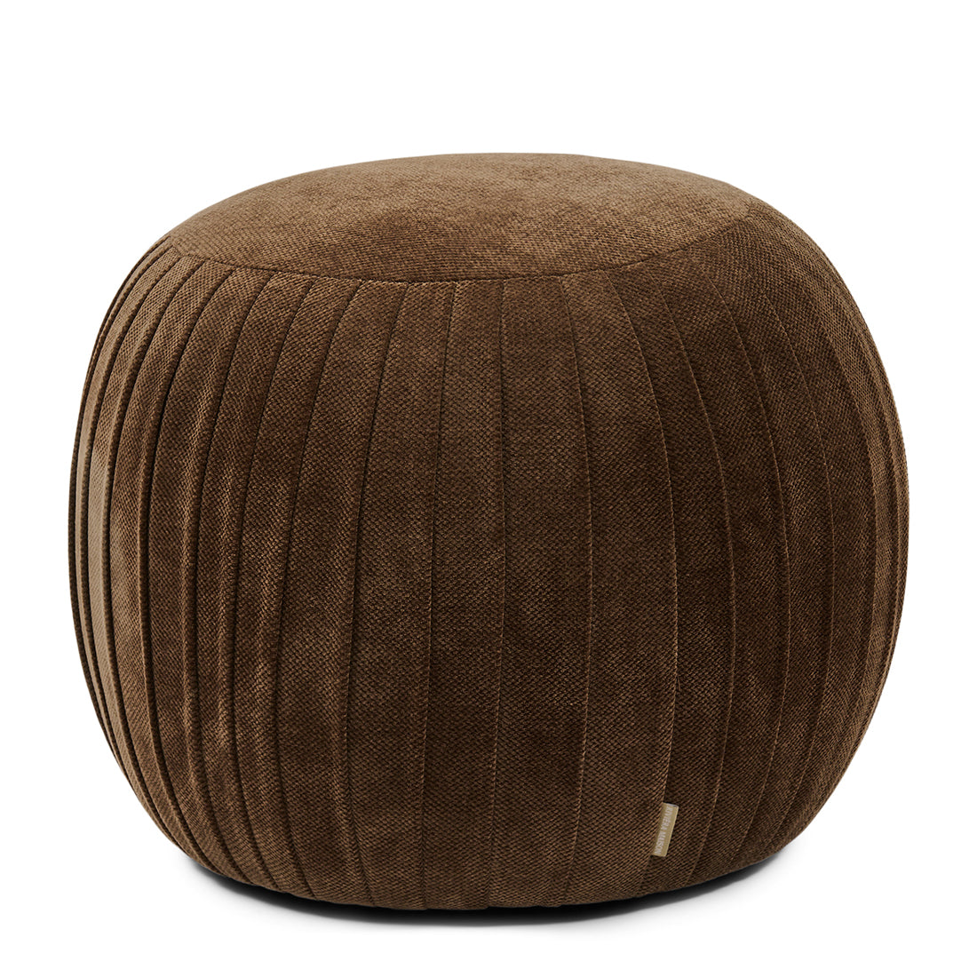 Paris Footstool, Vintage Jaquard Grime Brown