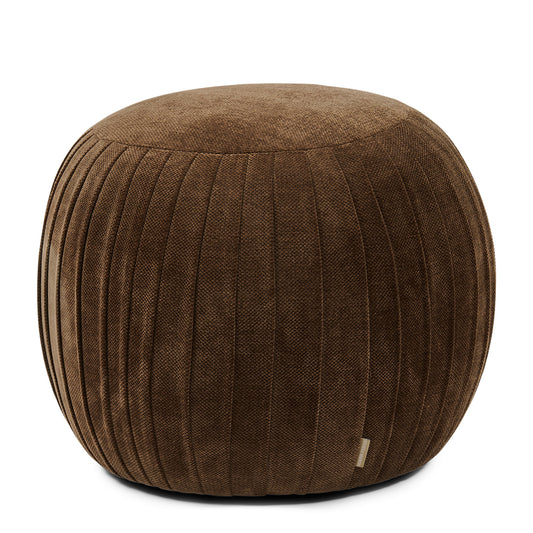 Paris Footstool, Vintage Jaquard Grime Brown