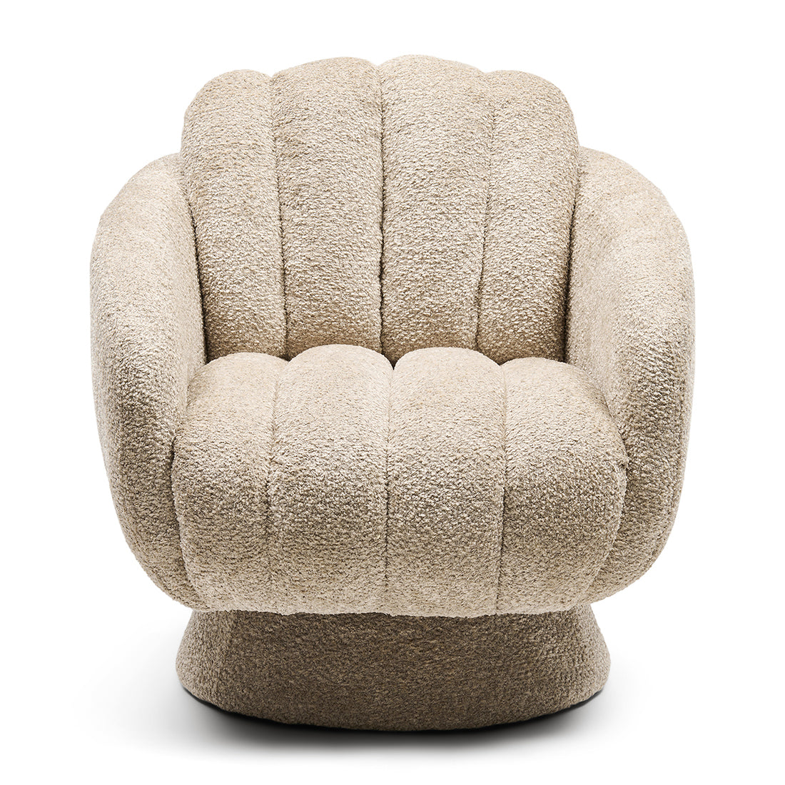 Scotia Swivel Armchair Vintage Velvet Classic Cream