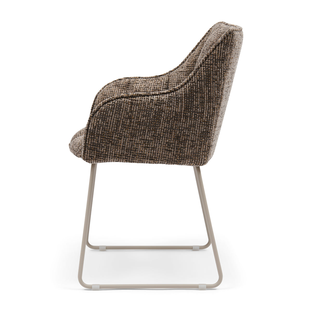 High Line Park Dining Armchair, Tweed, Sepia Brown