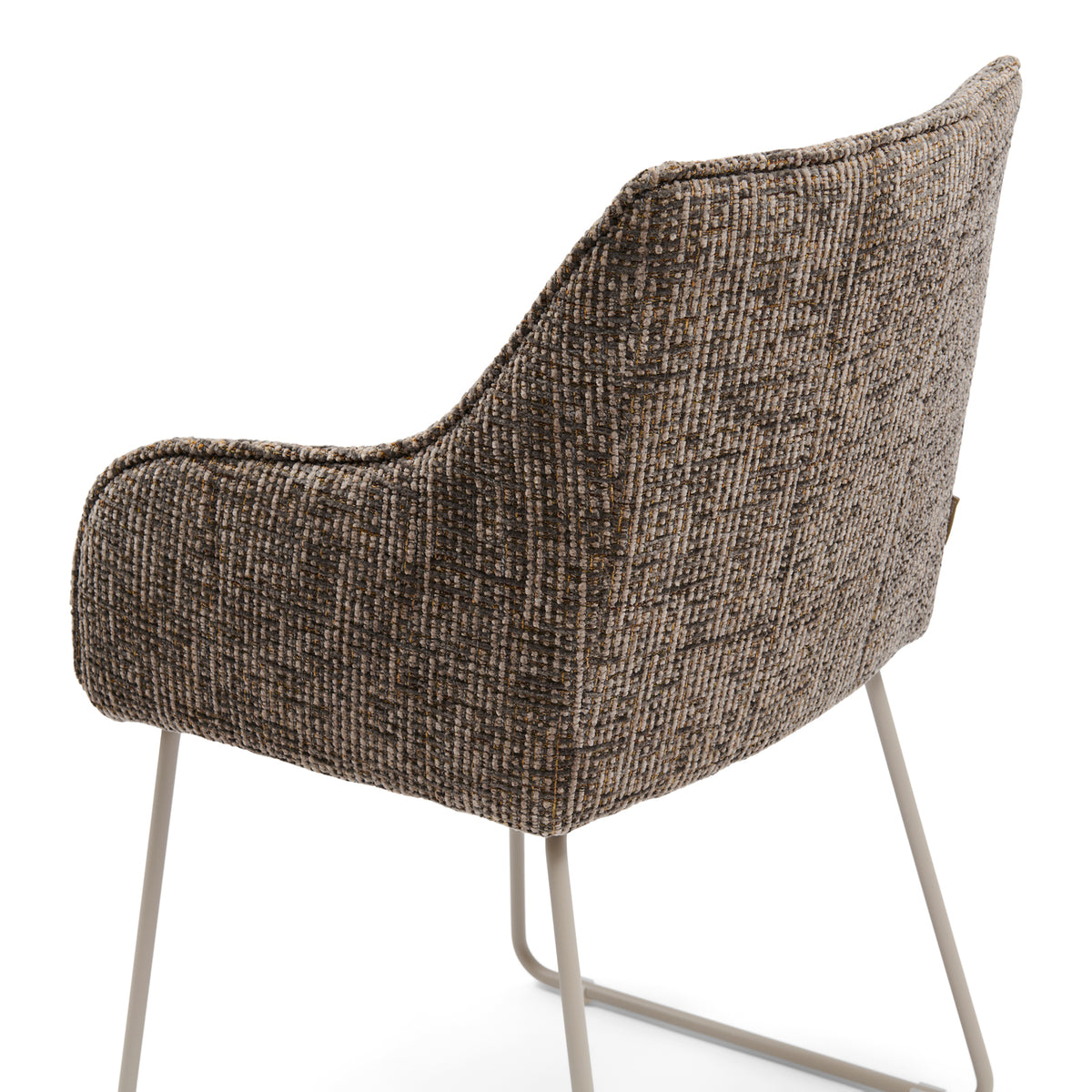 High Line Park Dining Armchair, Tweed, Sepia Brown