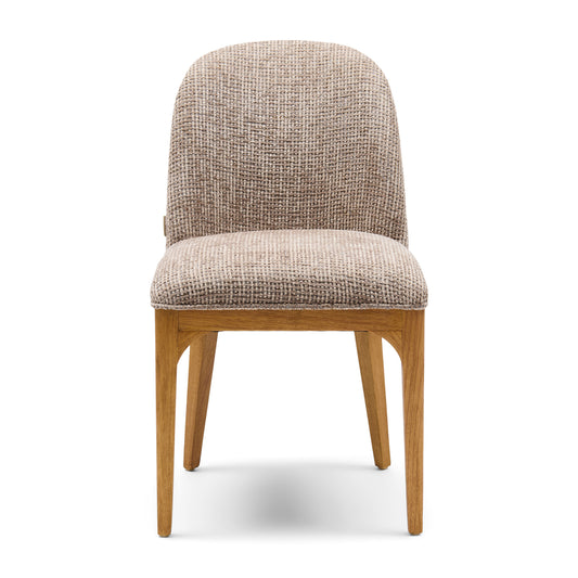 Rozzano Dining Chair, Tweed, Liver Grey