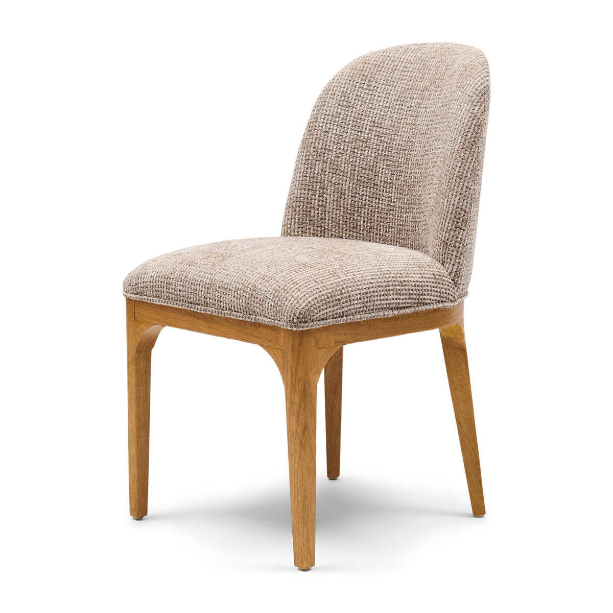 Rozzano Dining Chair, Tweed, Liver Grey