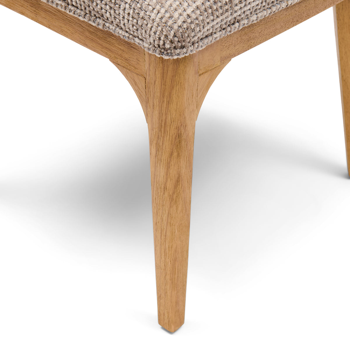 Rozzano Dining Chair, Tweed, Liver Grey