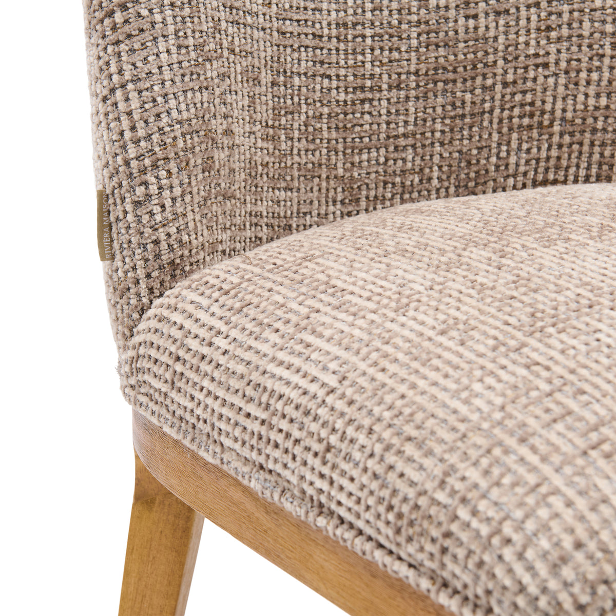 Rozzano Dining Chair, Tweed, Liver Grey