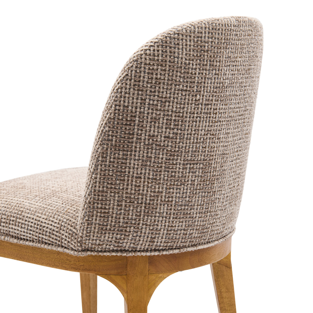 Rozzano Dining Chair, Tweed, Liver Grey