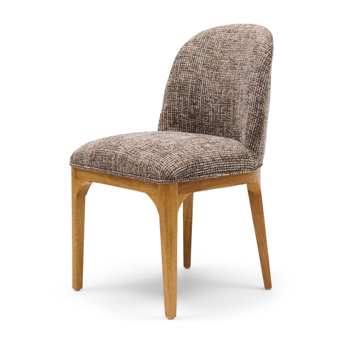 Rozzano Dining Chair, Tweed, Sepia Brown