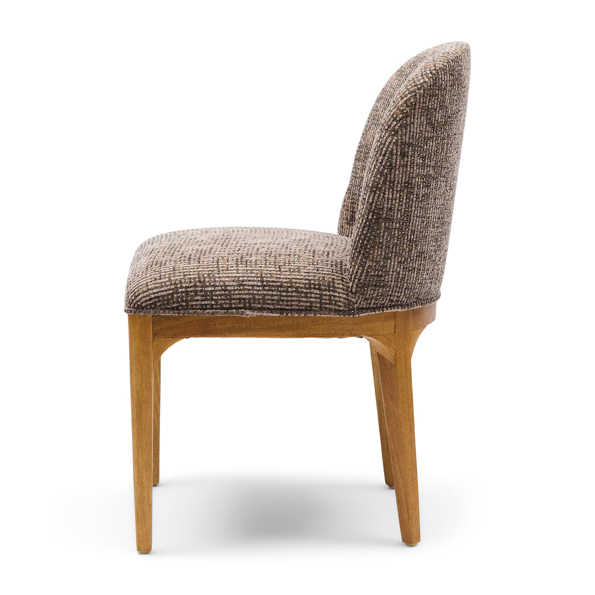 Rozzano Dining Chair, Tweed, Sepia Brown