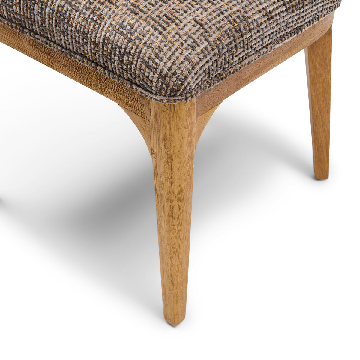 Rozzano Dining Chair, Tweed, Sepia Brown