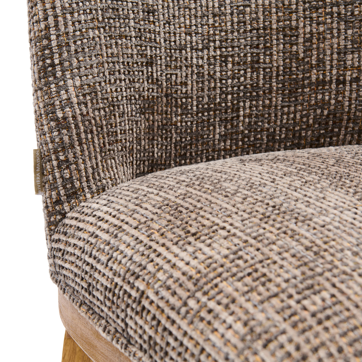 Rozzano Dining Chair, Tweed, Sepia Brown