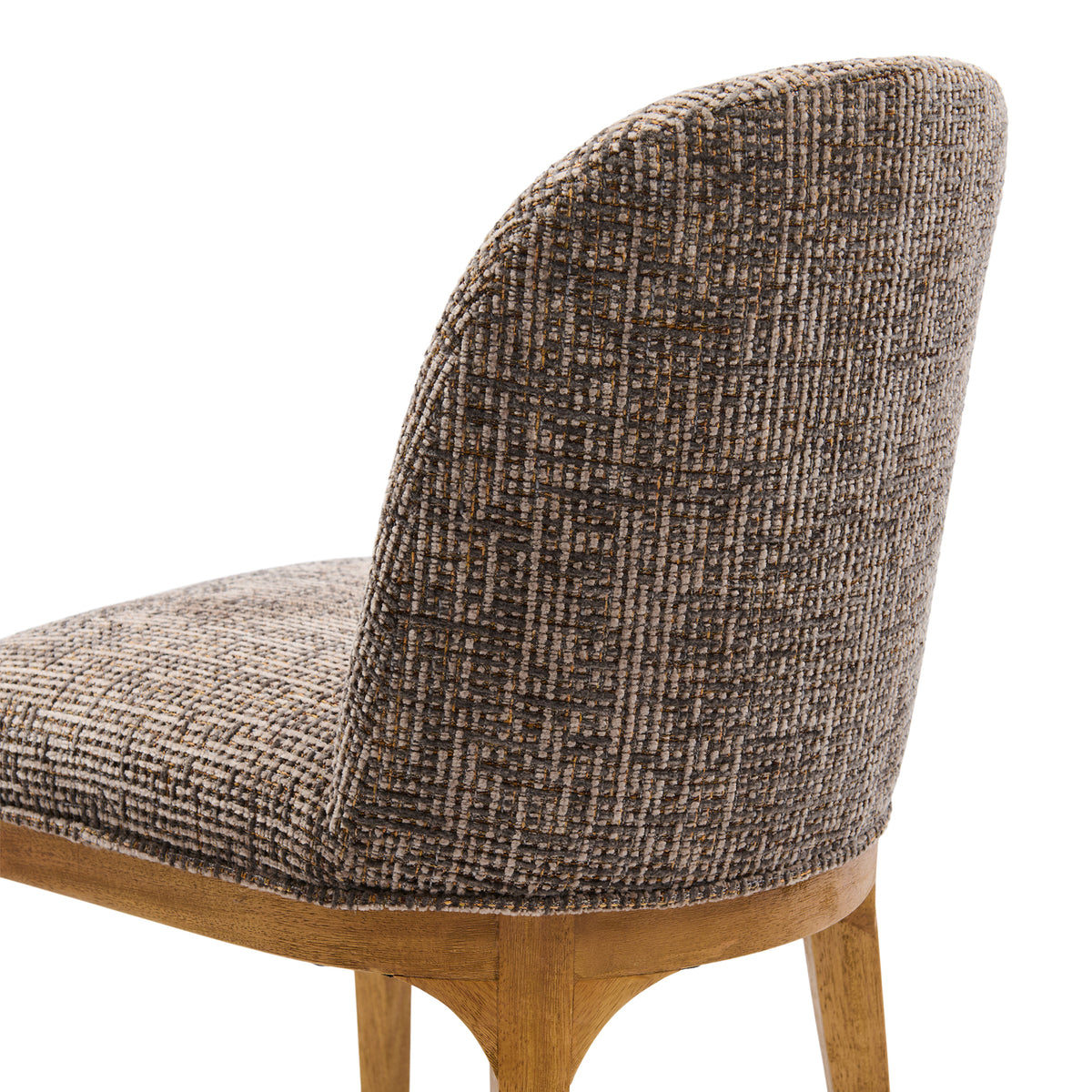 Rozzano Dining Chair, Tweed, Sepia Brown