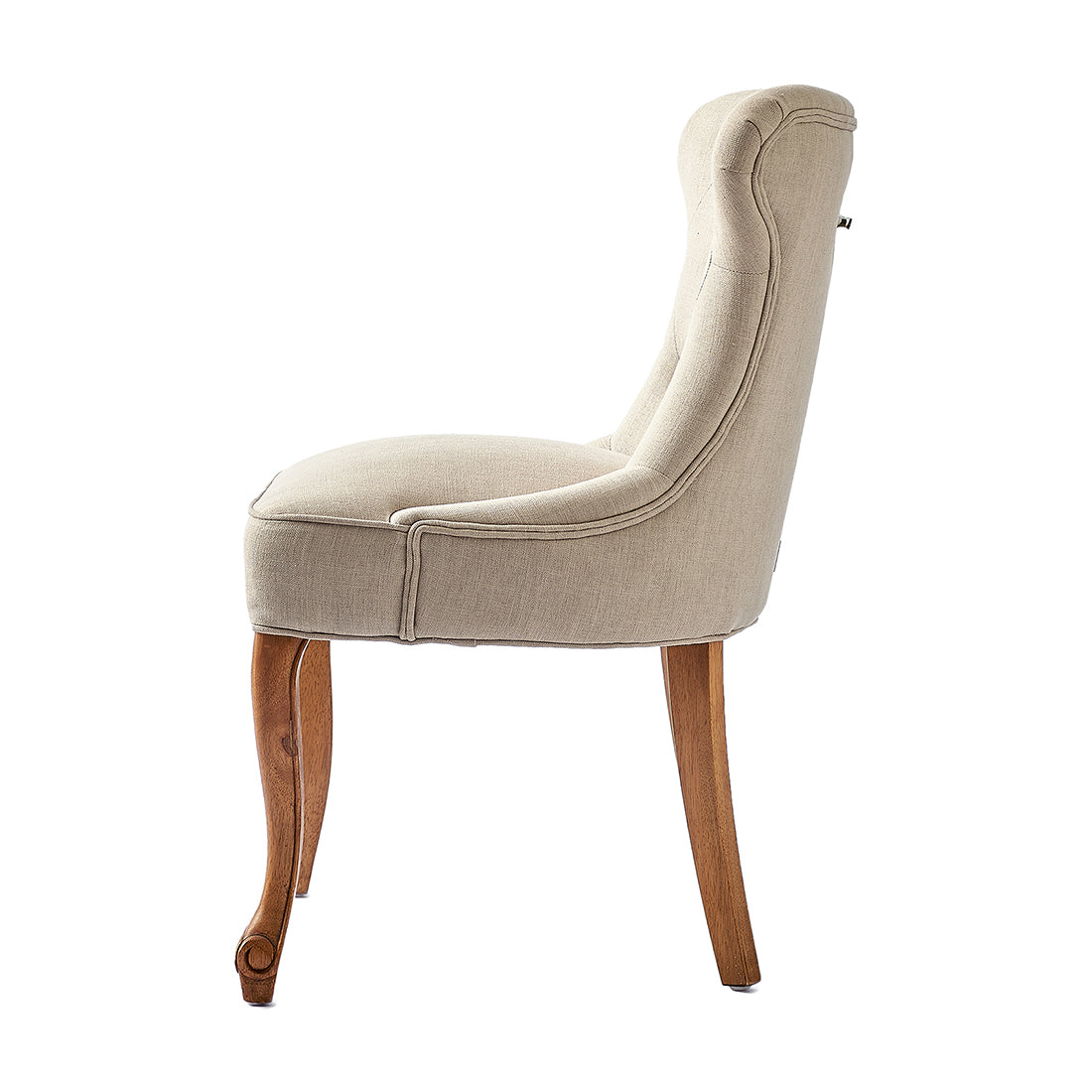 George Dining Chair lin Flax