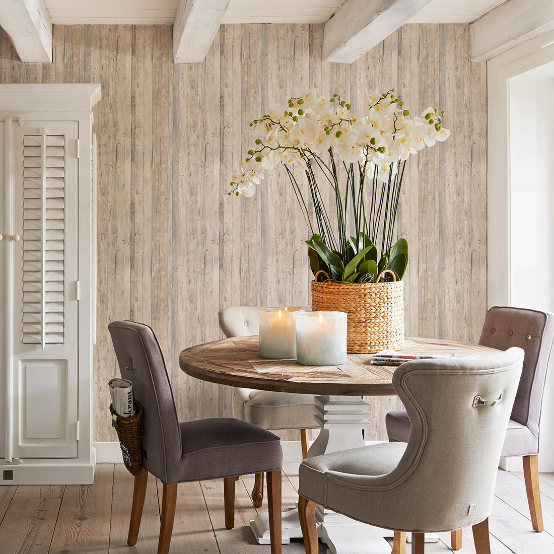 George Dining Chair lin Flax