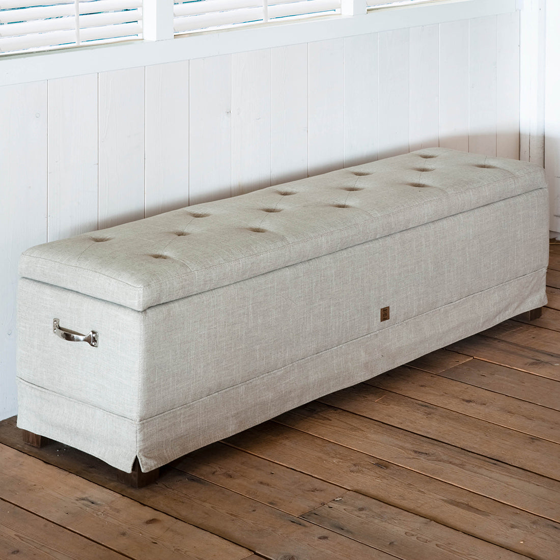 The Club Bench 160x40 linen Flax