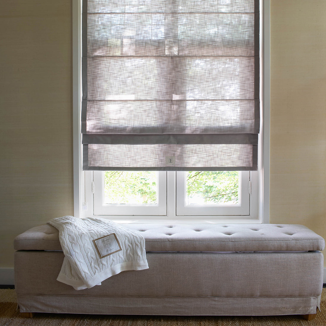 The Club Bench 160x40 linen Flax