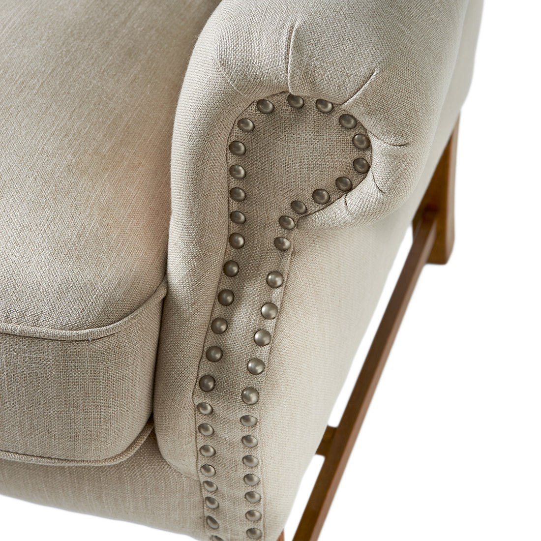 Franklin Park Wing Chair Linen Flax