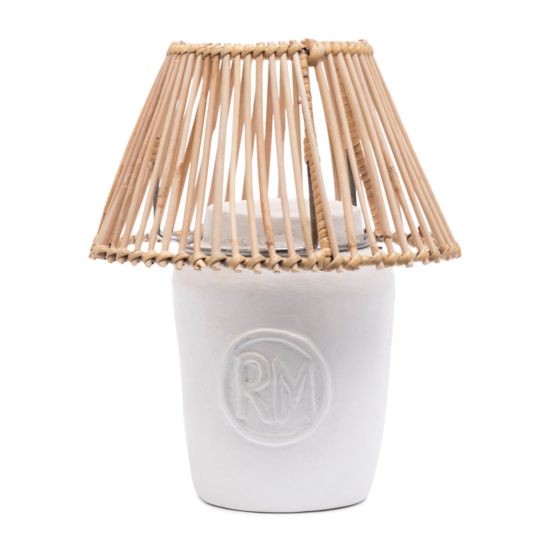 RM Clay Candle Holder white