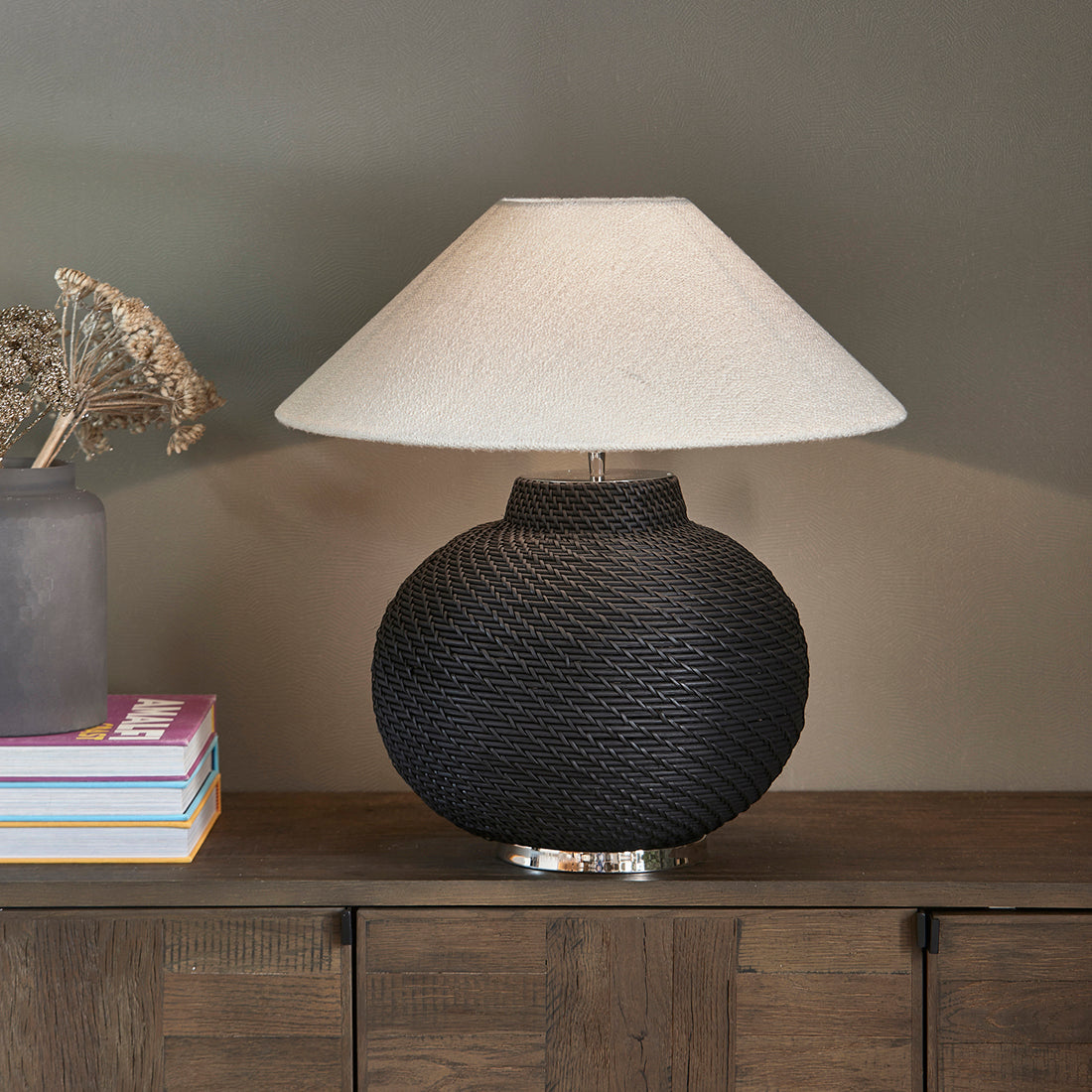 Cone Bouclé Lampshade white