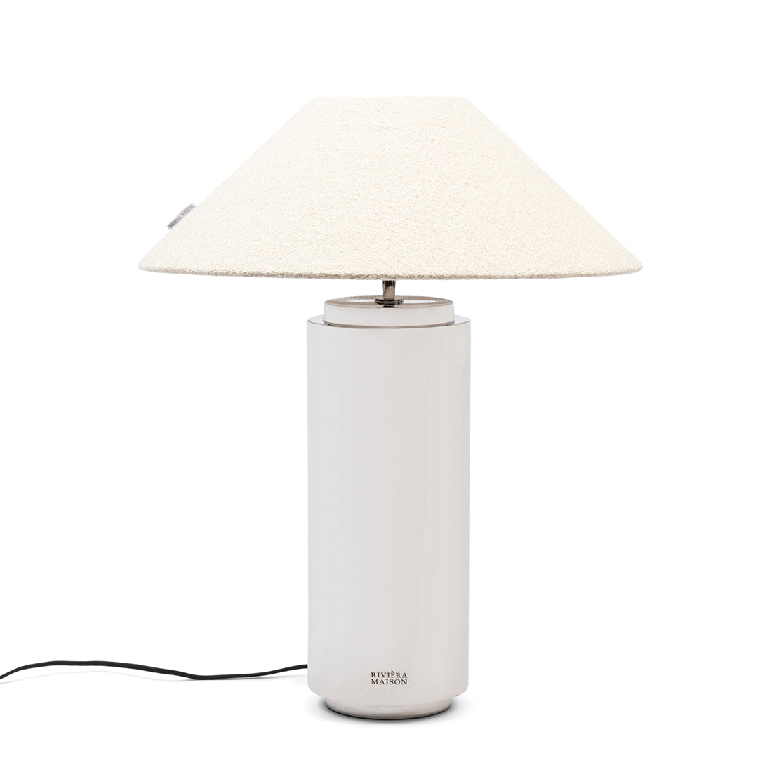 Cone Bouclé Lampshade white