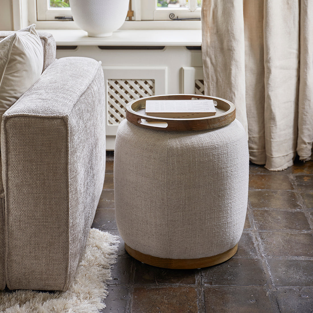 Babylon End Table with Tray Small