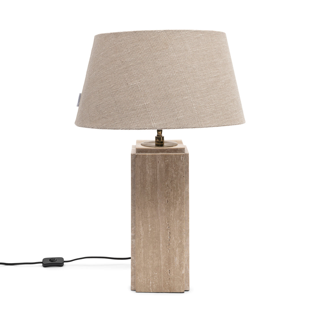 Linen Taper Lampshade flax 45x25