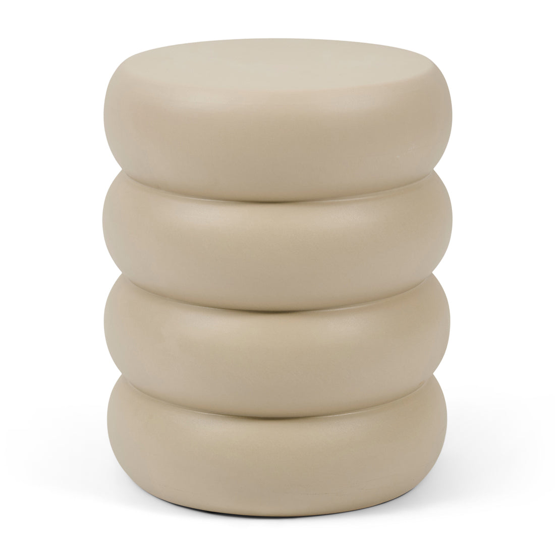 Rose Tower End Table Warm Beige
