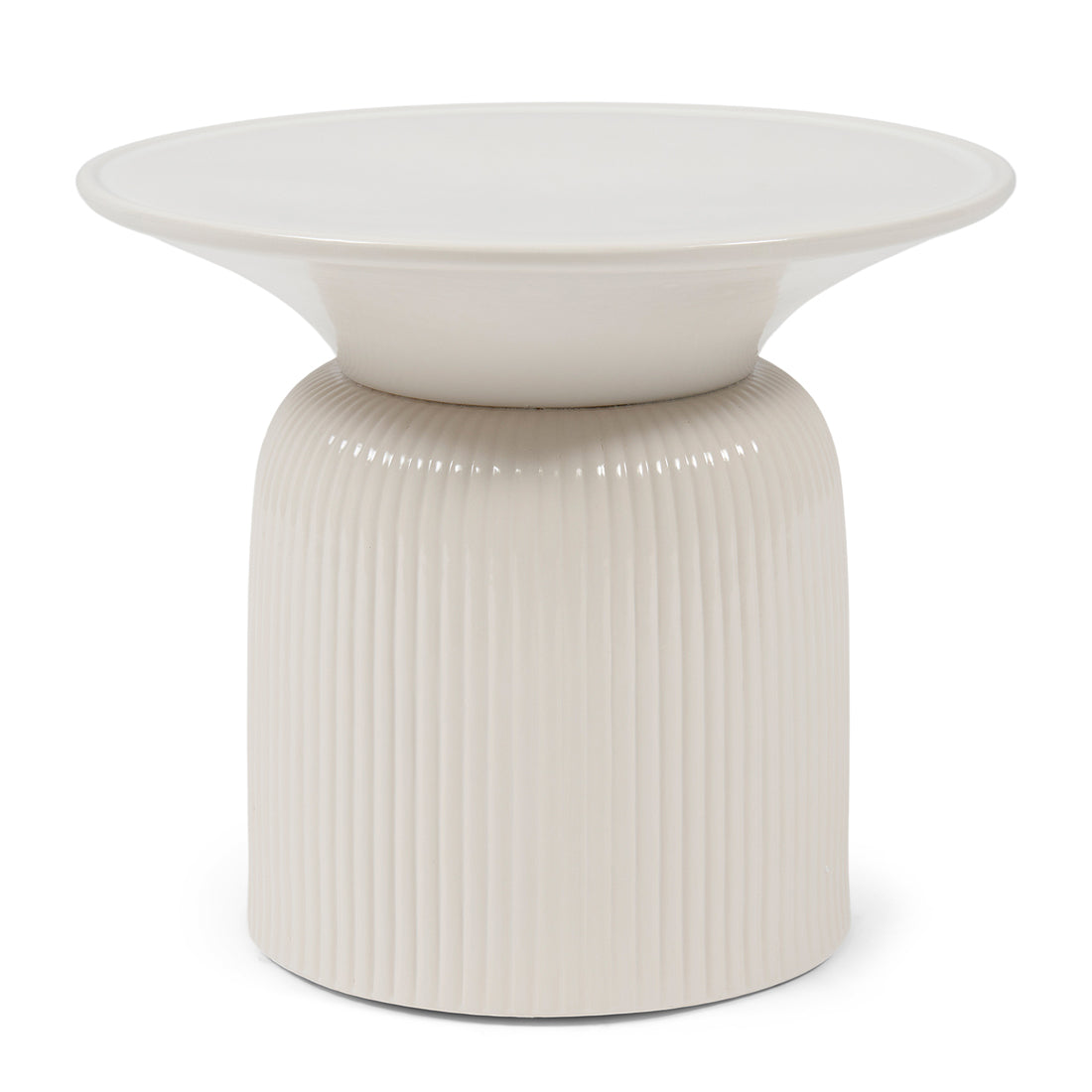 Cascais End Table Pure White